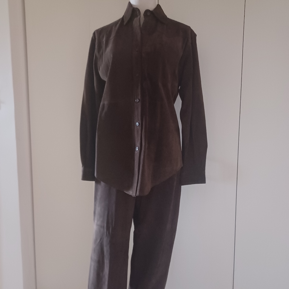 Brown Leather suit
